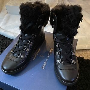 Pour la Victoire Italian leather boots